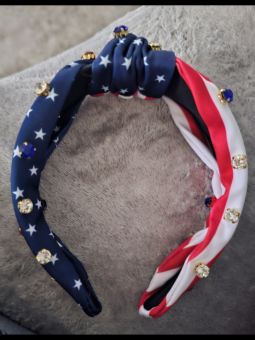 Patriotic Star & Stripe Jeweled Headband - Picture 2 of 6